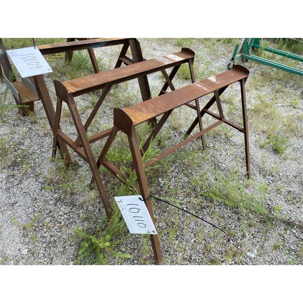 (2) METAL SAW HORSES