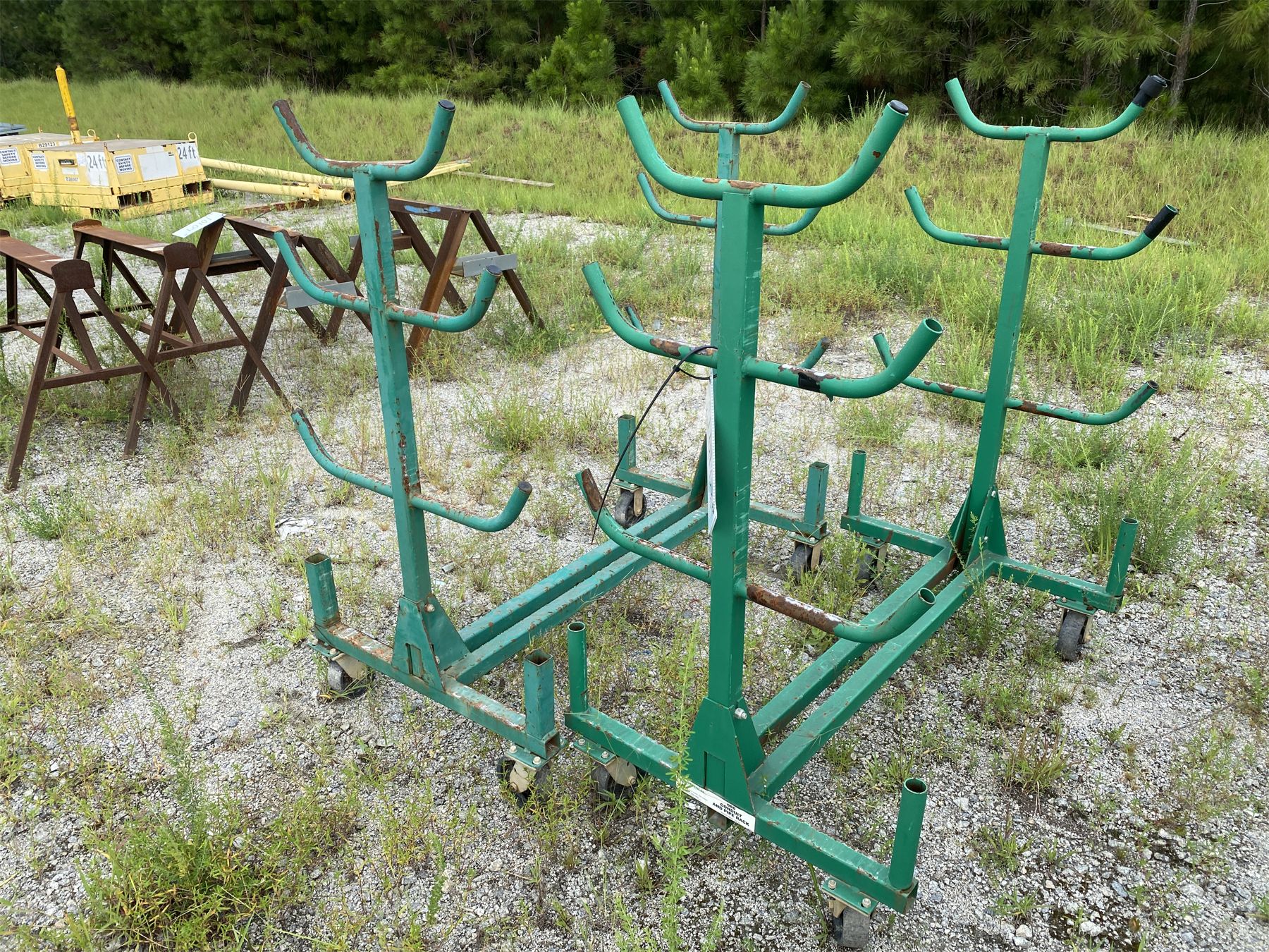Master Bundle Rack Greenlee Rack (2) GREENLEE 668 CONDUIT/PIPE RACK - J.M. Wood Auction Company, Inc.