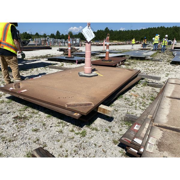 (4) 6' x 10' x 1" STEEL PLATE