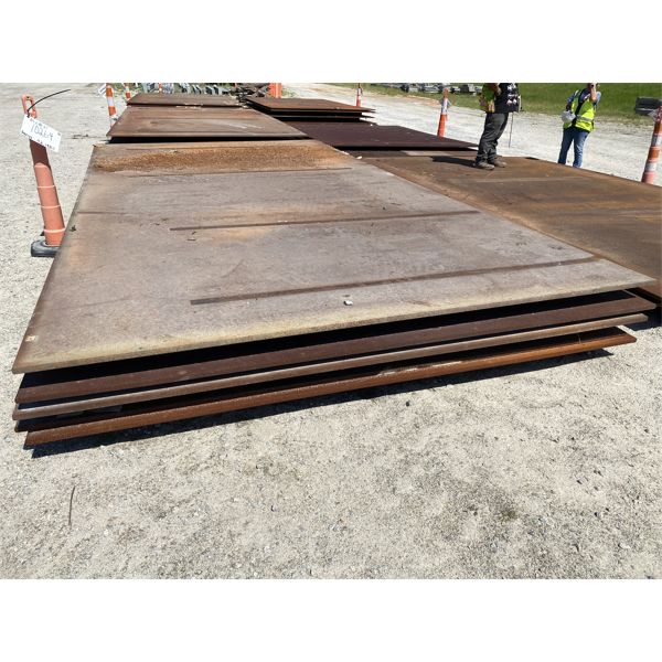 (5) 10-1/2' x 20' x 1" STEEL PLATE