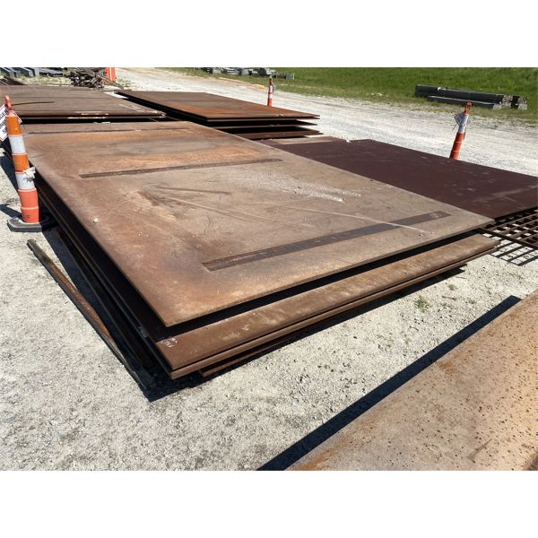 (4) 10-1/2' x 20' x 1" STEEL PLATE