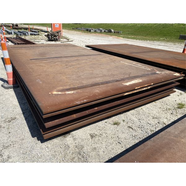 (5) 10-1/2' x 20' x 1" STEEL PLATE