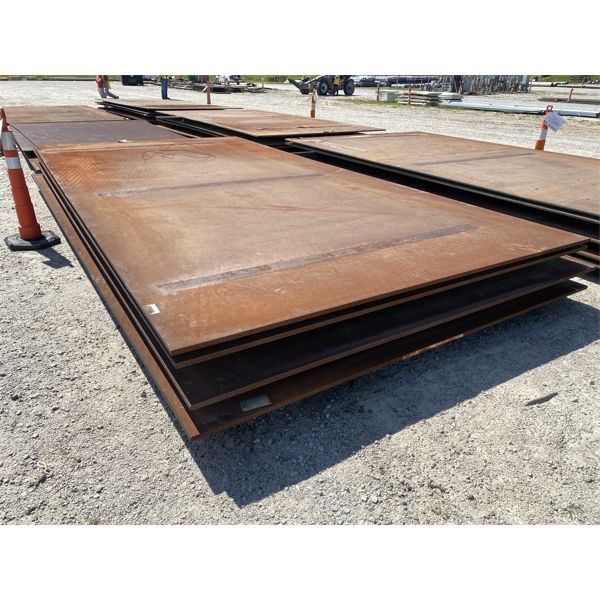 (5) 10-1/2' x 20' x 1" STEEL PLATE