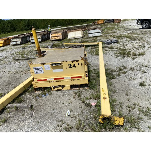 2014 DBI SALA FLEXIGUARD SAFRIG W/ COUNTERWEIGHT BASE & SELF RETRACTING LIFELINE