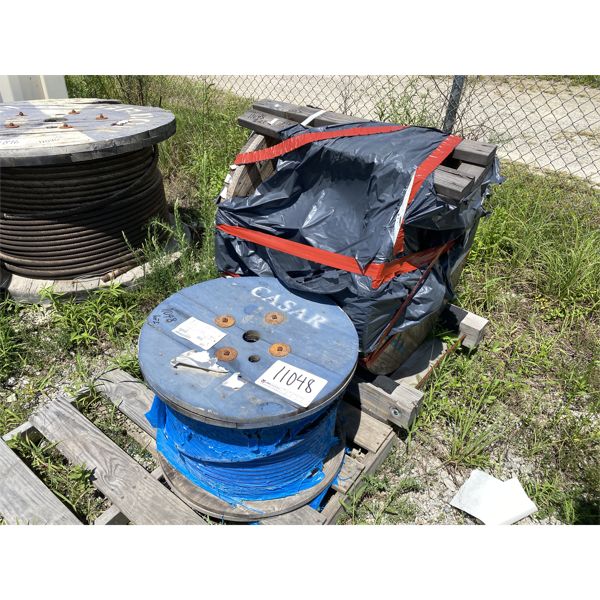 (2) 19 MM & 20.8 MM WIRE ROPE REELS