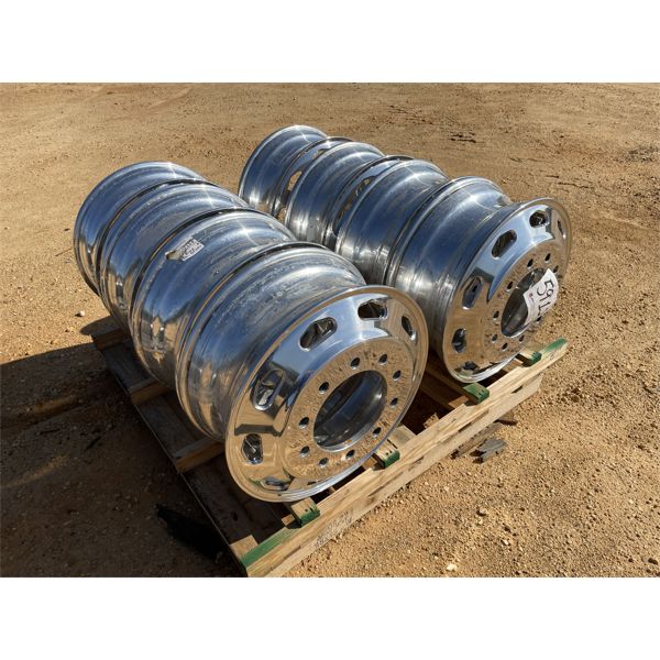 (8) 22.5 ALUMINUM RIMS