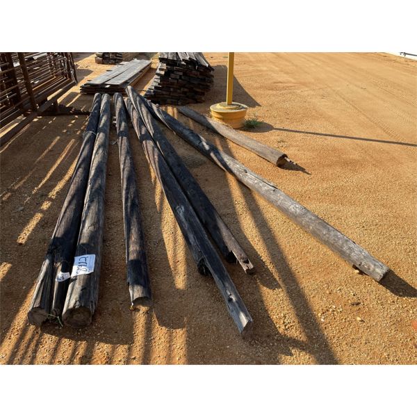 (7) TREATED FENCE POSTS