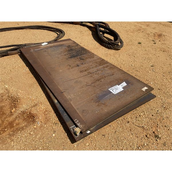(4)  4' x 8' x 1" STEEL PLATE