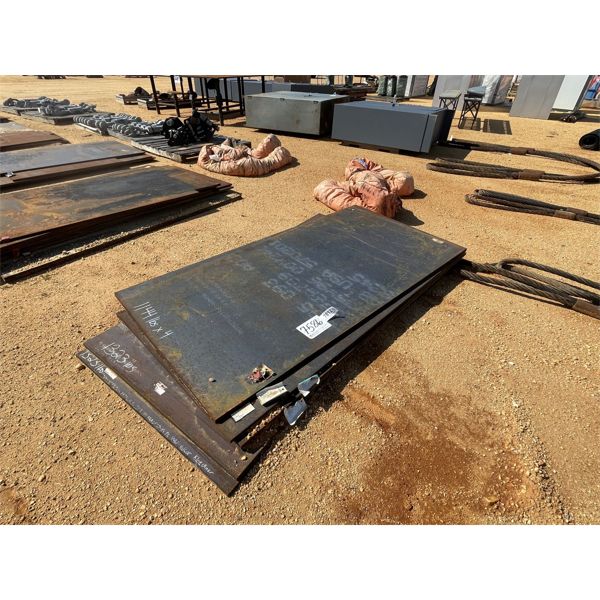 (6)  4' x 8' x 7/8" STEEL PLATE