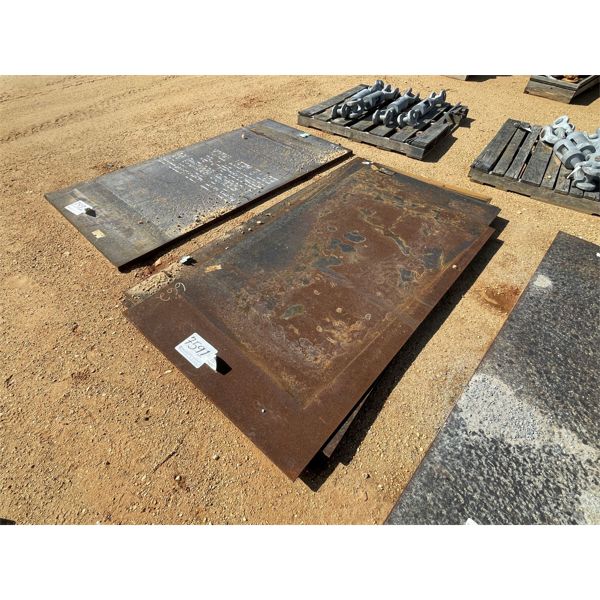 (6)  4' x 8' x 1/2" STEEL PLATE