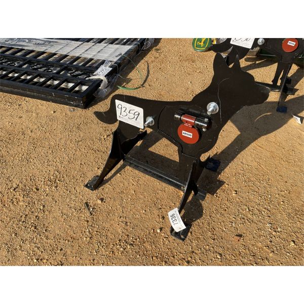 3/8 IN. AR500 STEEL COYOTE SHOOTING TARGET WITH HEART FLAPPER