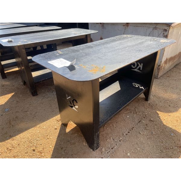 30 IN. X 57 IN. WELDING TABLE WITH SHELF