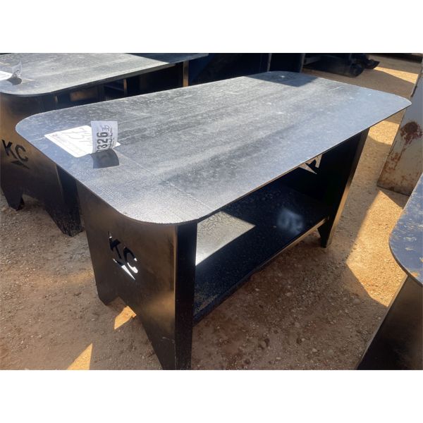 30 IN. X 57 IN. WELDING TABLE WITH SHELF