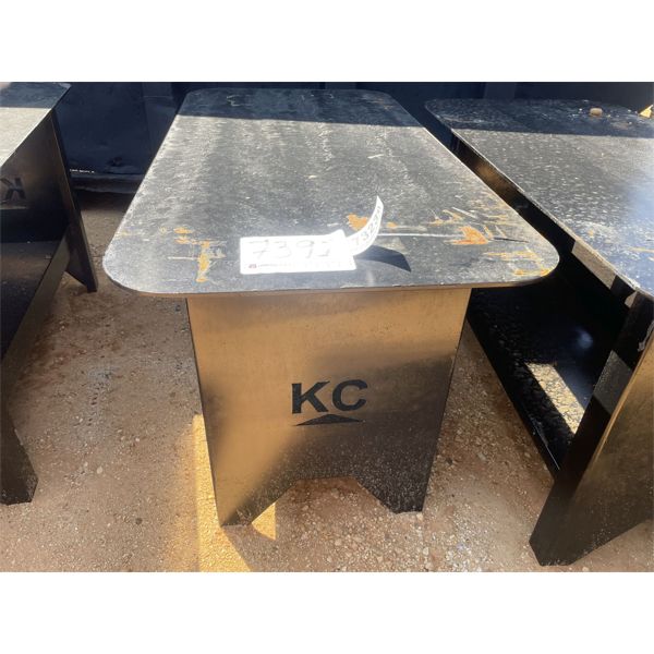 30 IN. X 57 IN. WELDING TABLE WITH SHELF