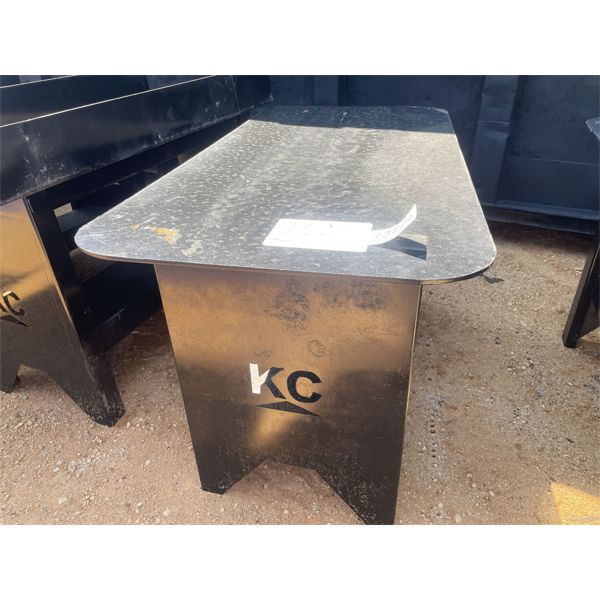 30 IN. X 57 IN. WELDING TABLE WITH SHELF