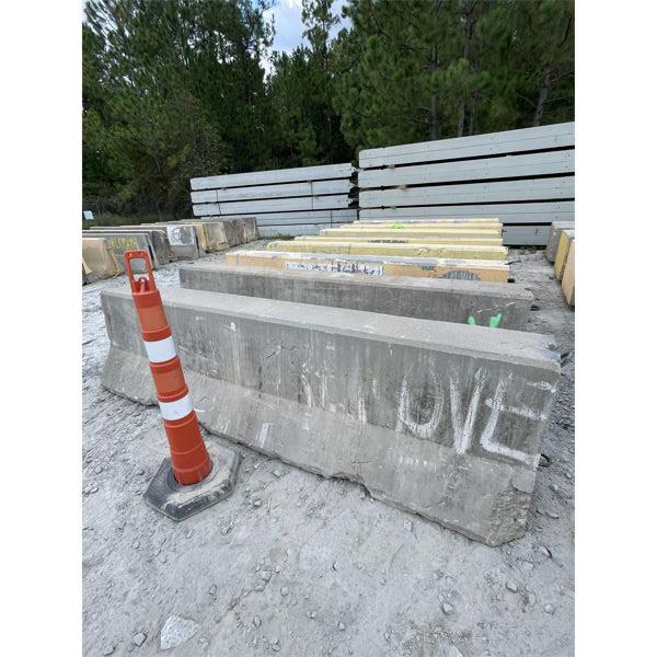 (8) CONCRETE JERSEY BARRIERS