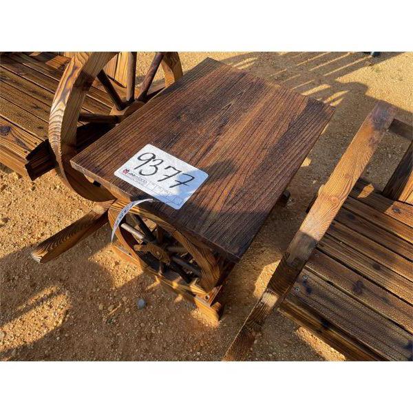 WAGON WHEEL COFFEE TABLE