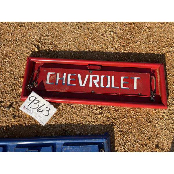 CHEVY TAILGATE METAL ART