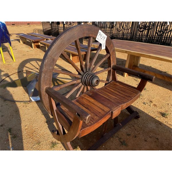 WAGON WHEEL BENCH