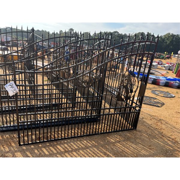 HORSE HEAD 16' IRON GATE
