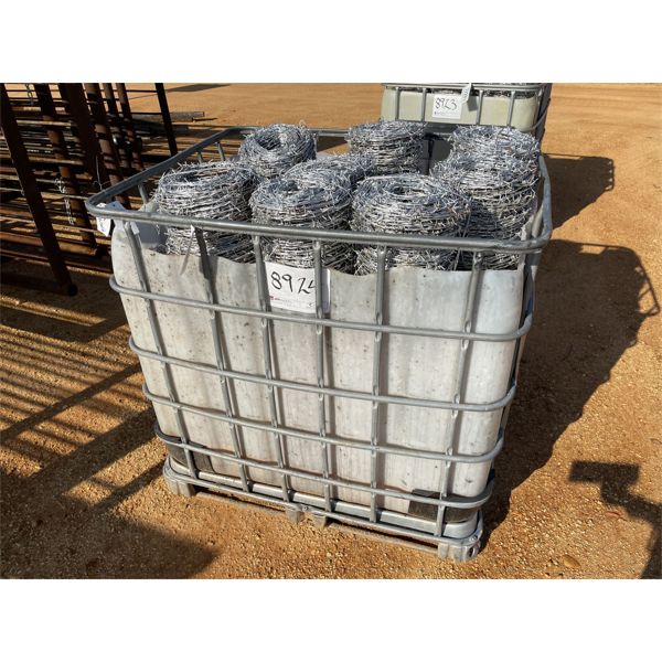 (1) CRATE BARBWIRE