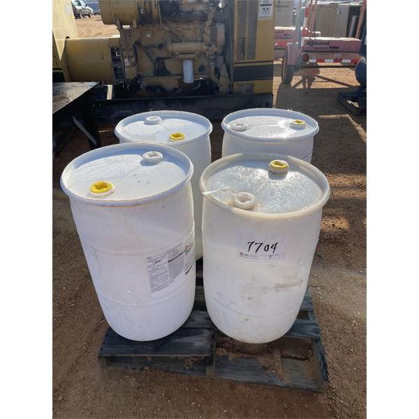 (4) PLASTIC DRUMS