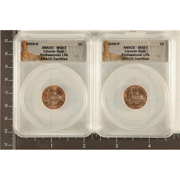 2009-P & D LINCOLN CENTS PROFESSIONAL LIFE BOTH