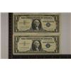 Image 1 : 2-1957-A US $1 SILVER CERT, STAR NOTES, BLUE SEALS