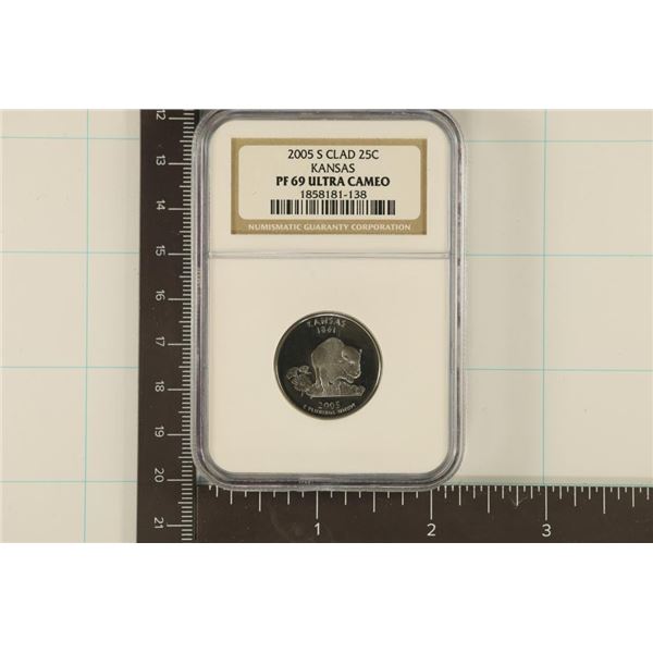 2005-S KANSAS QUARTER NGC PF69 ULTRA CAMEO