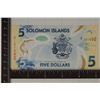 Image 1 : 2019 SOLOMON ISLANDS COLORIZED $5 POLYMER CU BILL