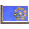 Image 2 : 1977 GERMAN 9 COIN PROOF SET IN HARD PLASTIC CASE