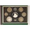 Image 2 : 1989 JAMAICA 9 COIN PROOF SET. $10 IS STERLING