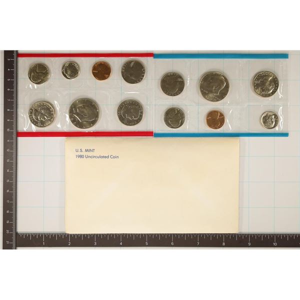 1980 US MINT SET (UNC) P/D/S (WITH ENVELOPE)