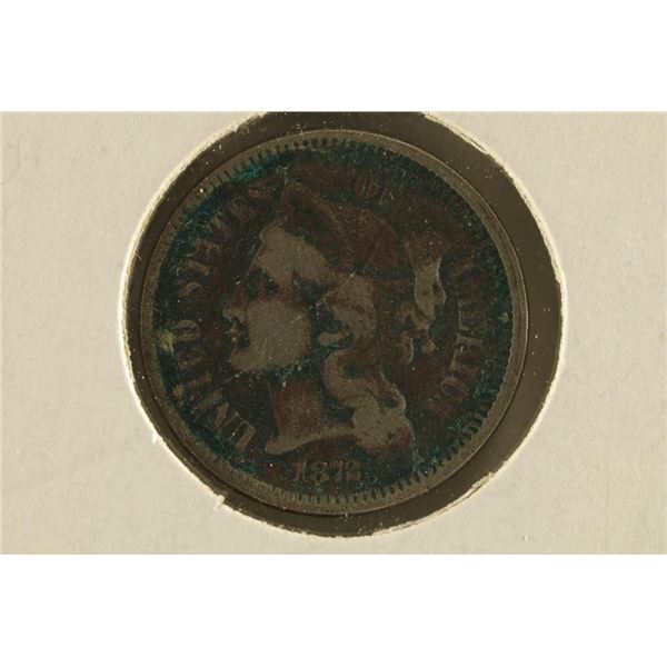 1872 THREE CENT PIECE (NICKEL)