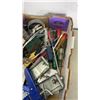 Image 3 : TOTE AND BOX OF VARIOUS HAND AND POWER TOOLS