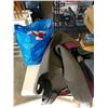 Image 1 : 2 FISHING WADERS BOTH SIZE MEDIUM WITH MOVIE PROP DICKIES CLOTHING AND SNOWBOARD JACKET