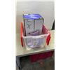 Image 1 : BOX OF NEW ABSORBANT UNDERWEAR SIZE SMALL AND SIE 1 BOOTS