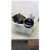 Image 1 : BIN OF NINJA BLENDER, PYREX MEASURING BOWLS AND MORE