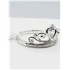Image 2 : STERLING SILVER DIAMOND TIARA RING, 21 DIAMONDS (0.12CTS), W/A $505.00, SIZE 7, APRIL IS THE BIRTHST