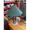 Image 2 : 2 IRON AND STONE TABLE LAMPS