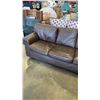 Image 3 : BROWN LEATHER SOFA