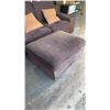Image 2 : BROWN FABRIC IKEA SOFA W/ OTTOMAN