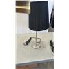 Image 3 : FLEXIBLE NECK FLOOR LAMP AND 2 BRUSHED METAL TABLE LAMPS