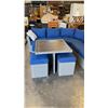 Image 2 : EDEN 6 PIECE PATIO CONVERSATION SET WITH OUTDURA CUSHIONS RETAIL $4200, VERY GOOD CONDITION, SCRATCH