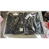 Image 1 : 2 NEW ADIDAS POLO SHIRTS BLACK SIZE MEDIUM