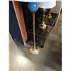 Image 3 : PAIR OF HEAVY BRASS TABLE LAMPS AND BRASS FLOOR LAMP