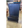 Image 1 : BLACK 5 HOOK ENTRANCE COAT RACK BENCH WITH STORAGE