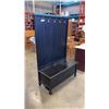 Image 2 : BLACK 5 HOOK ENTRANCE COAT RACK BENCH WITH STORAGE