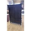 Image 4 : BLACK 5 HOOK ENTRANCE COAT RACK BENCH WITH STORAGE
