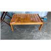 Image 2 : PINE COFFEE TABLE AND SERVING TRAY W/ FOLDING BASE